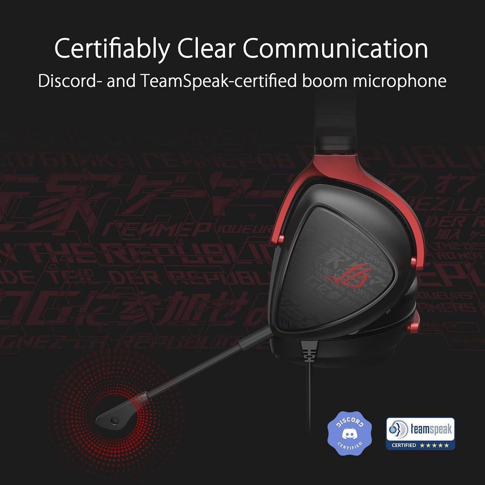 ASUS ROG Delta S Core - Auriculares Gaming con Sonido Envolvente 7.1 y Micrófono Certificado Discord, Para PC, Switch, PS4, PS5