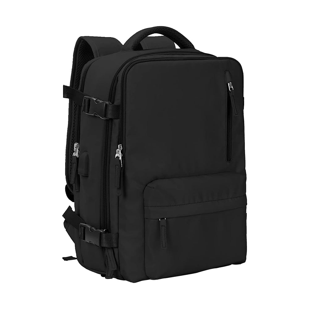 VECAVE Travel Backpack for Women,Airline Approved Carry On Backpack Flight Approved,Waterproof 14 Inch Laptop Backpack with Shoe Compartment Casual Daypack Backpacks Black