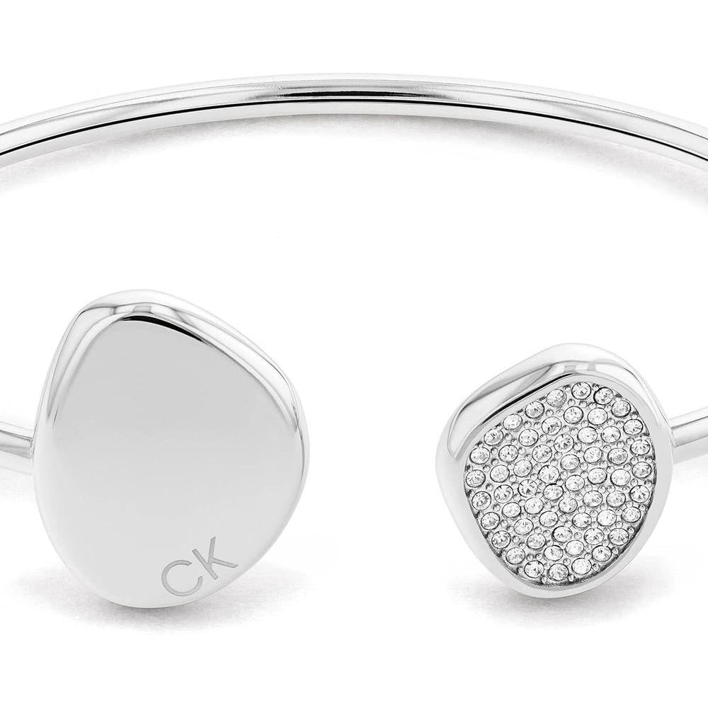 Calvin Klein pulsera de acero inoxidable para mujer con cierre de anillo de resorte y cadena serpiente