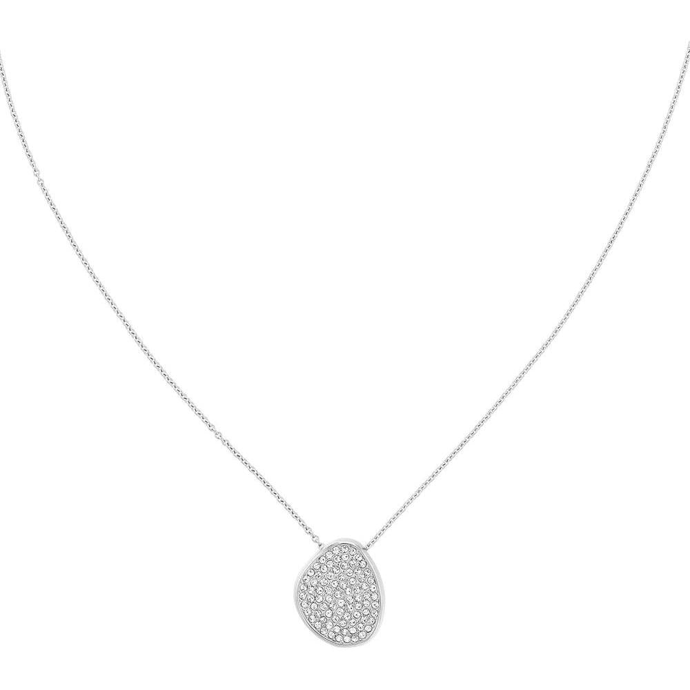 Collar de mujer Calvin Klein de acero inoxidable con cristales y diseño escultórico reversible de doble cara