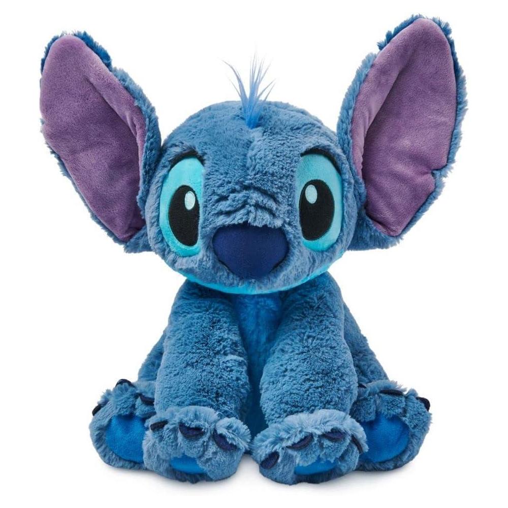 Disney Store Official Stitch Medium Soft Toy for Kids, Cuddly Character with Fuzzy Texture and Embroidered Details, Flexible Floppy Ears, Disney Plushy Suitable for All Ages.