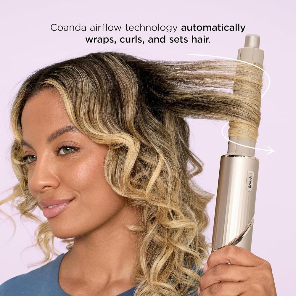 Shark HD430 FlexStyle - Sistema de peinado y secado de aire, potente cepillo secador de pelo y multiestilizador con rizadores automáticos