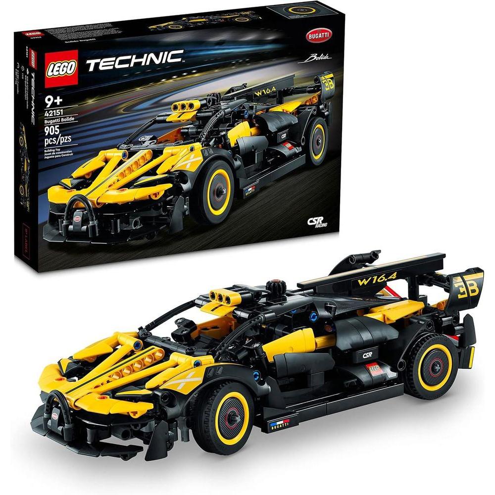 LEGO Technic Bugatti Bolide Racing Car Building Set - Model and Race Engineering Toy for Back to School, Collectible Sports Car Construction Kit for Boys, Girls, and Teen Builders Ages 9+, 42151