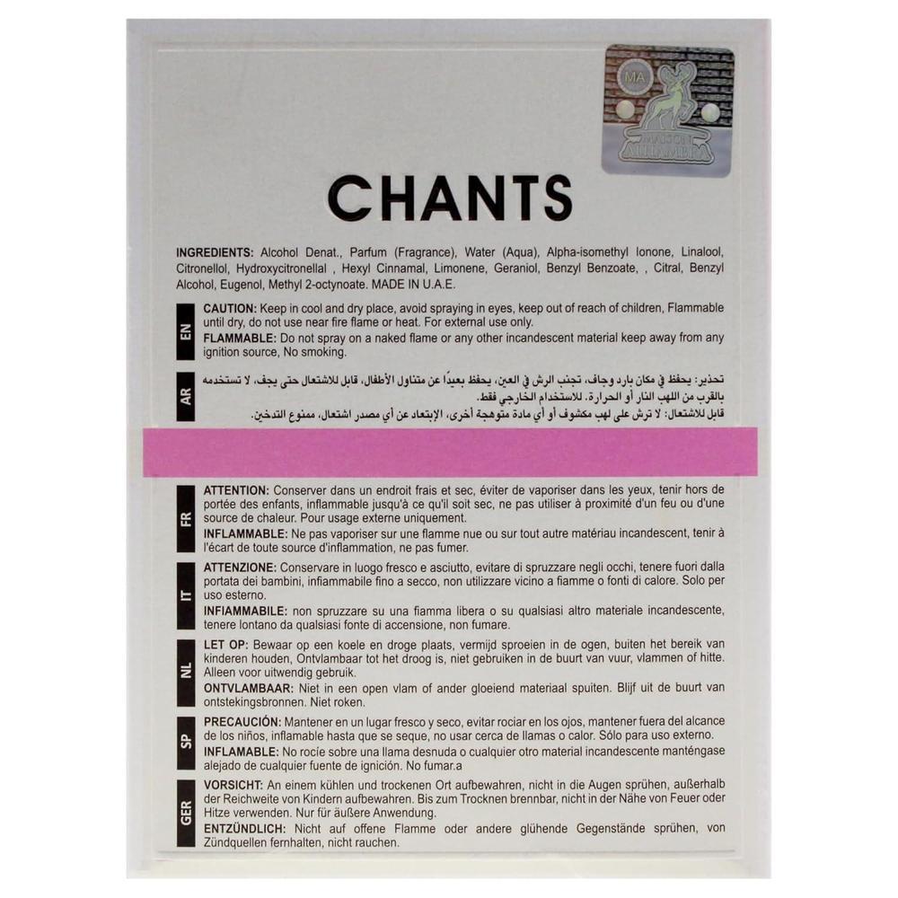 Maison Alhambra Chants Tenderina for Women EDP Spray