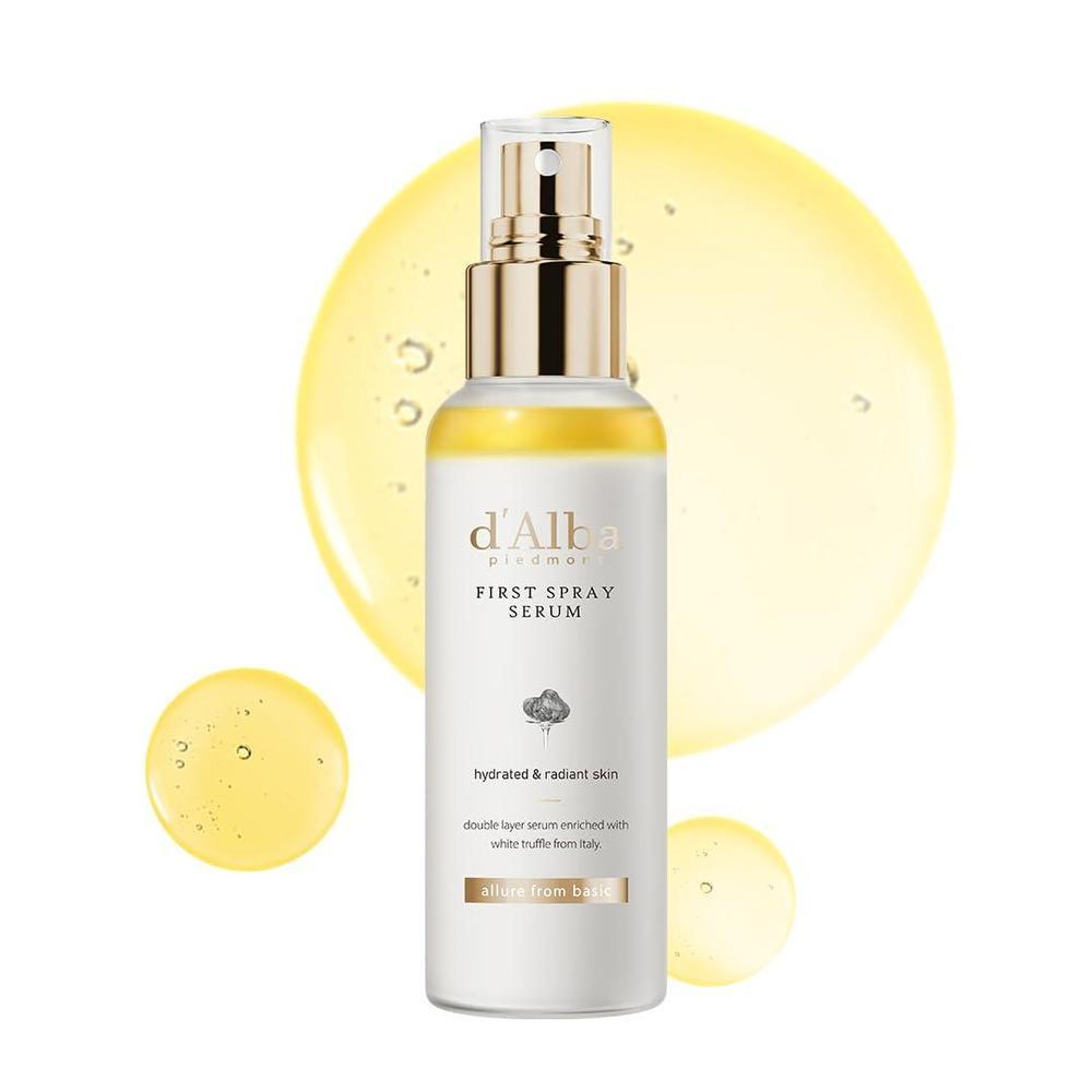 d'alba Piedmont Suero italiano de trufa blanca en aerosol, cuidado de la piel vegano, hidratante facial ligero, suero brillante para piel radiante, no comedogénico, todo en uno, cuidado de la piel coreano (3.38 onzas líquidas)