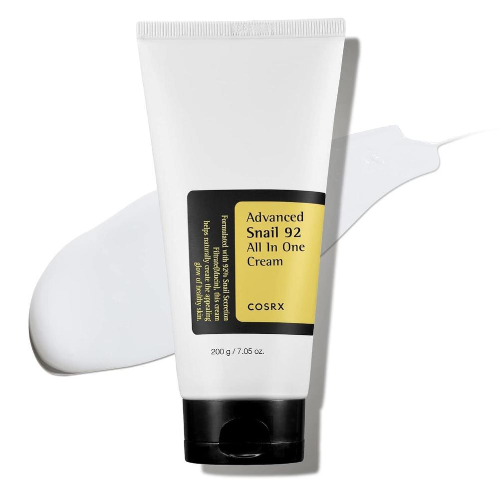 COSRX Snail Mucin 92% Moisturizer, 7.05Fl Oz / 200g | Daily Repair Face Gel Cream Tube Type, for Dry, Sensitive Skin, Not Tested on Animals, No Parabens