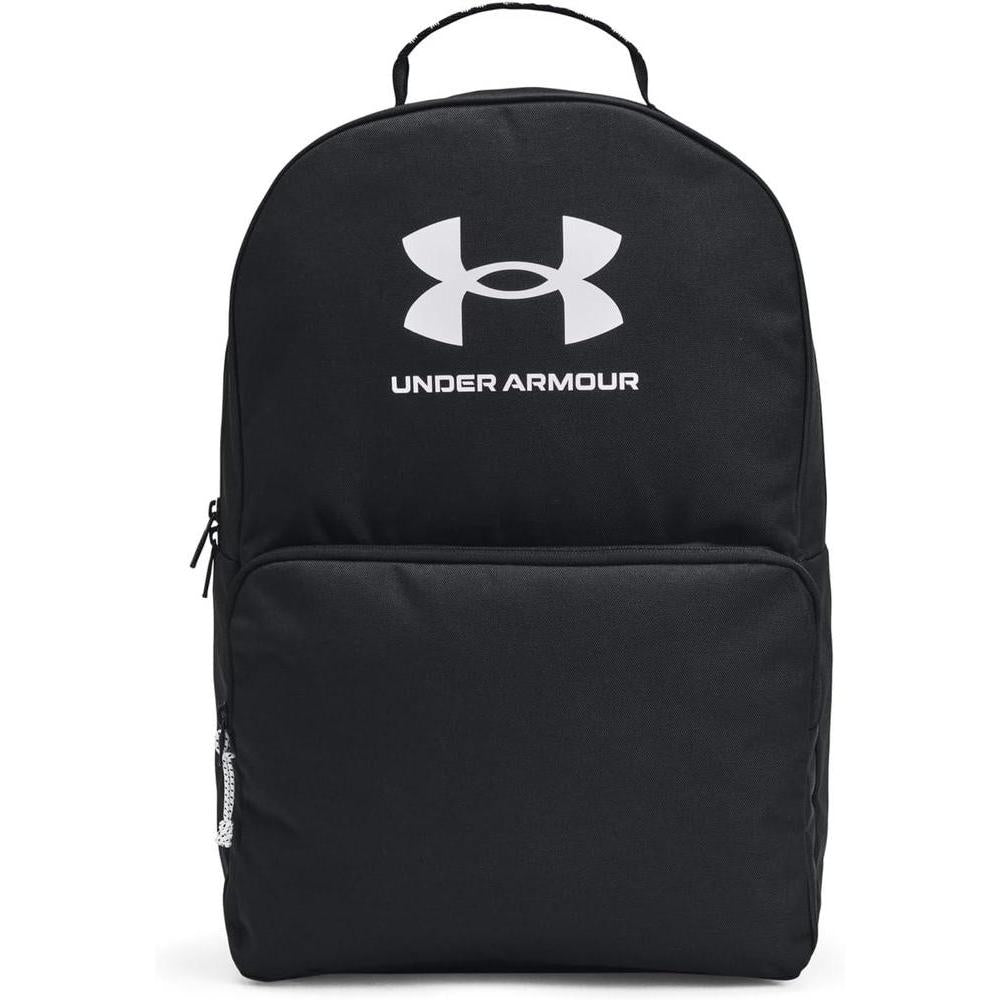 Under Armour Unisex-Adult Loudon Backpack, (001) Black/Black/White, One Size Fits Most