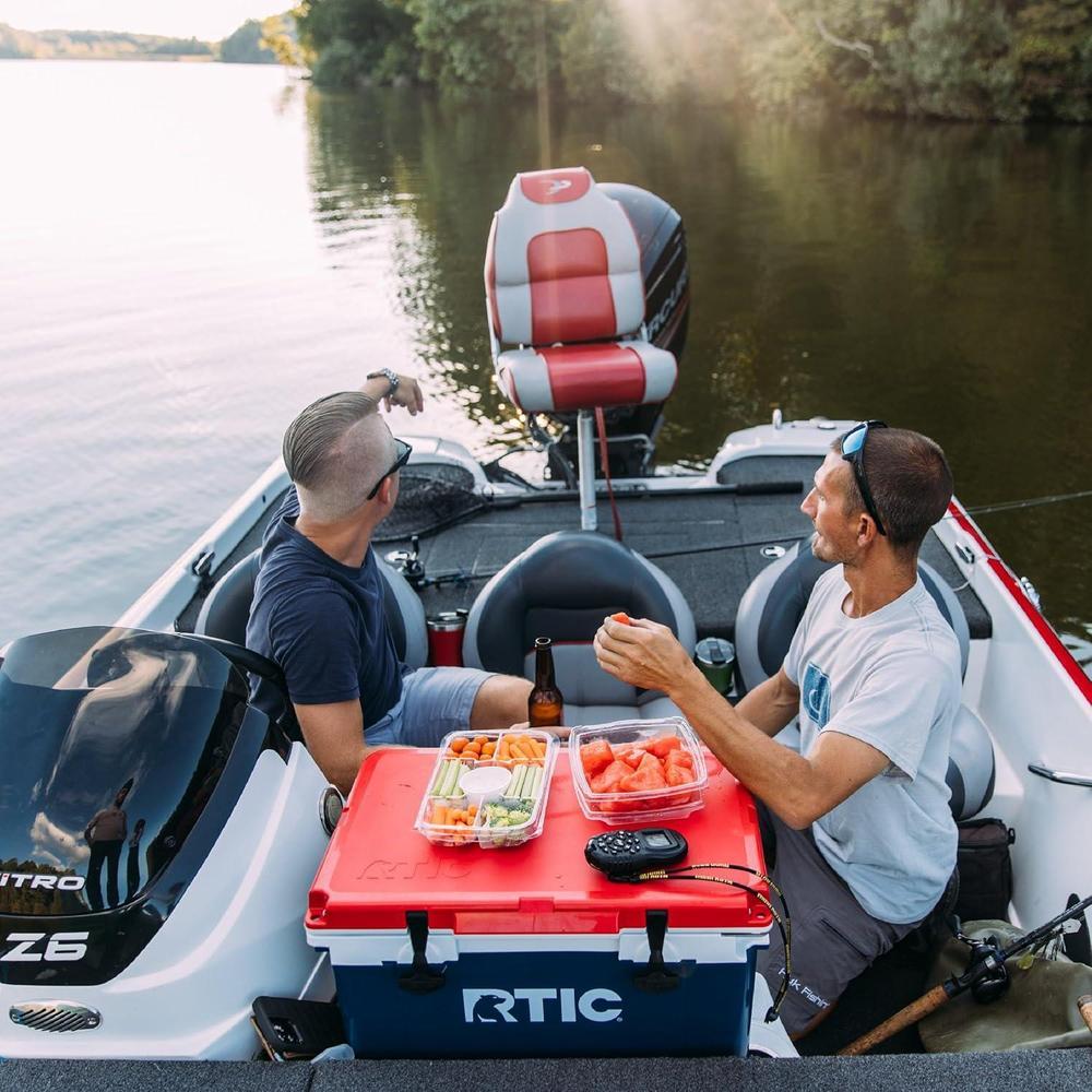 Enfriador ultraligero RTIC 32 cuartos con aislamiento portátil para bebidas, ideal para playa, camping, pesca y más actividades