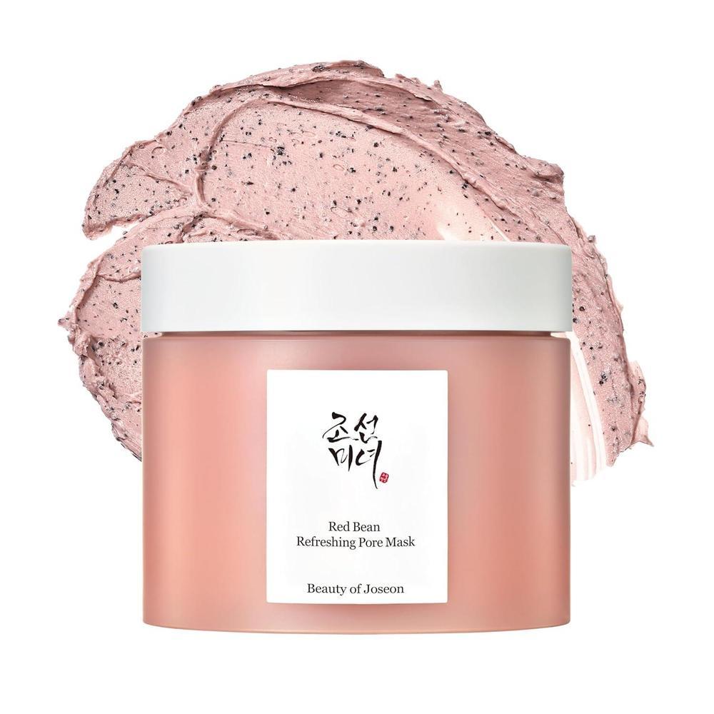 Beauty of Joseon Red Bean Pore Refreshing Mask Mud Cream Hydrating Wash Off Pack, Pore Cleansing Exfoliator, Korean Skin Care for Men and Women 140ml, 4.73 fl.oz