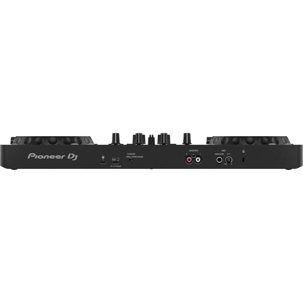 Pioneer DJ DDJ-FLX4 Controlador de 2 canales Rekordbox y Serato DJ con salida USB, integración de streaming, grafito