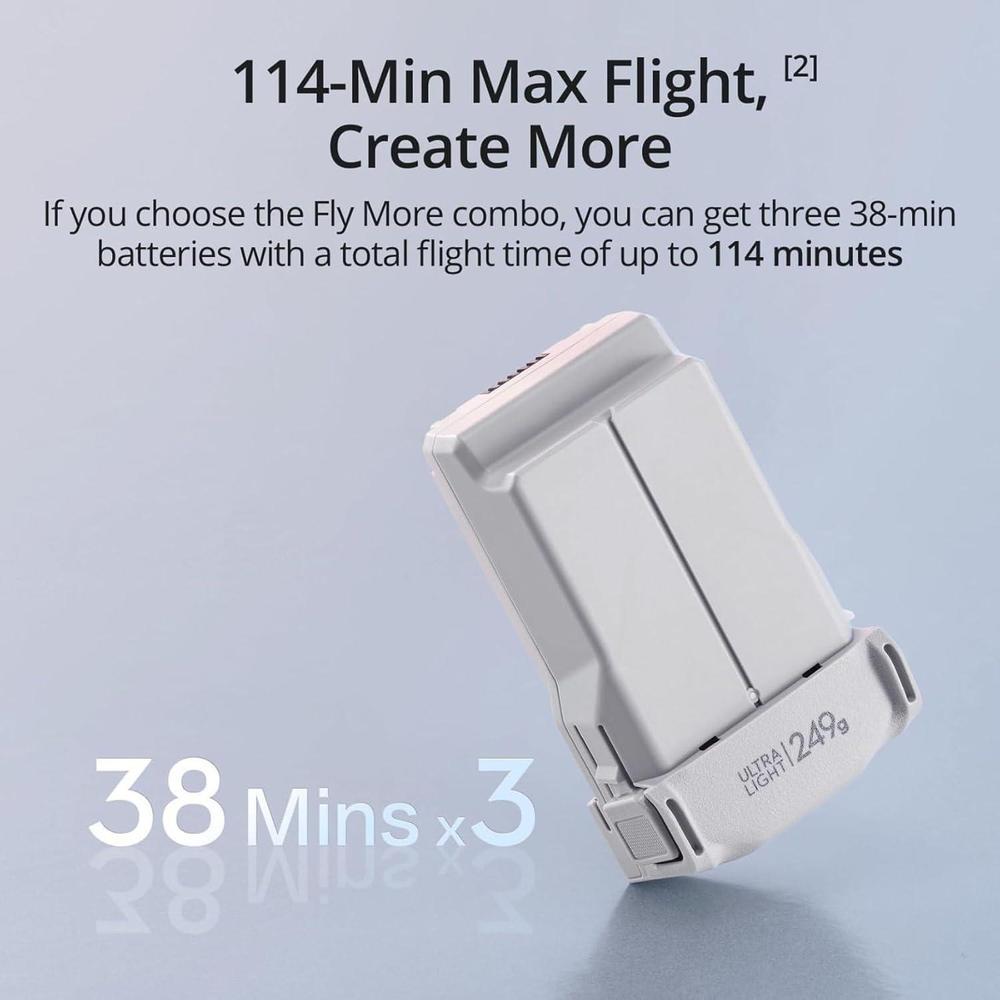 DJI Mini 3 combo con cámara 4K, 3 baterías, transmisión de video a 10 km, ideal para principiantes, dron ligero y avanzado