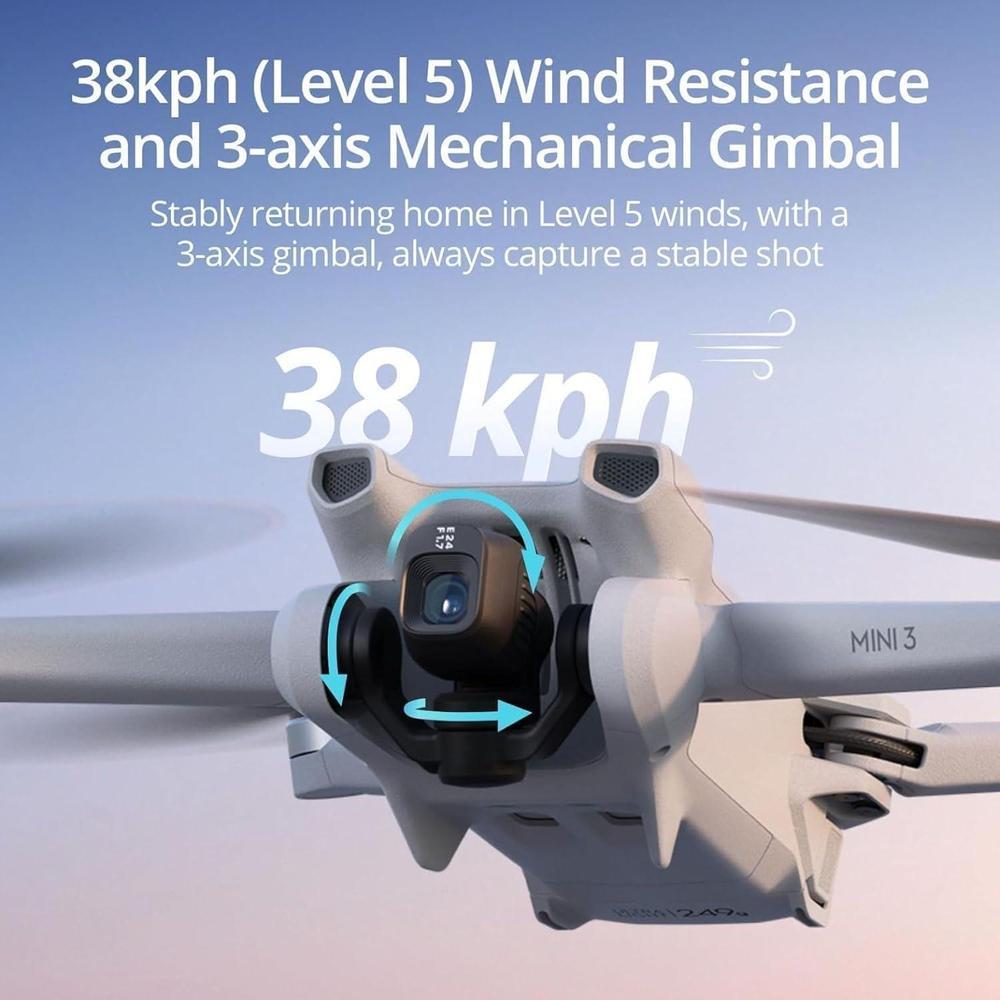 DJI Mini 3 combo con cámara 4K, 3 baterías, transmisión de video a 10 km, ideal para principiantes, dron ligero y avanzado