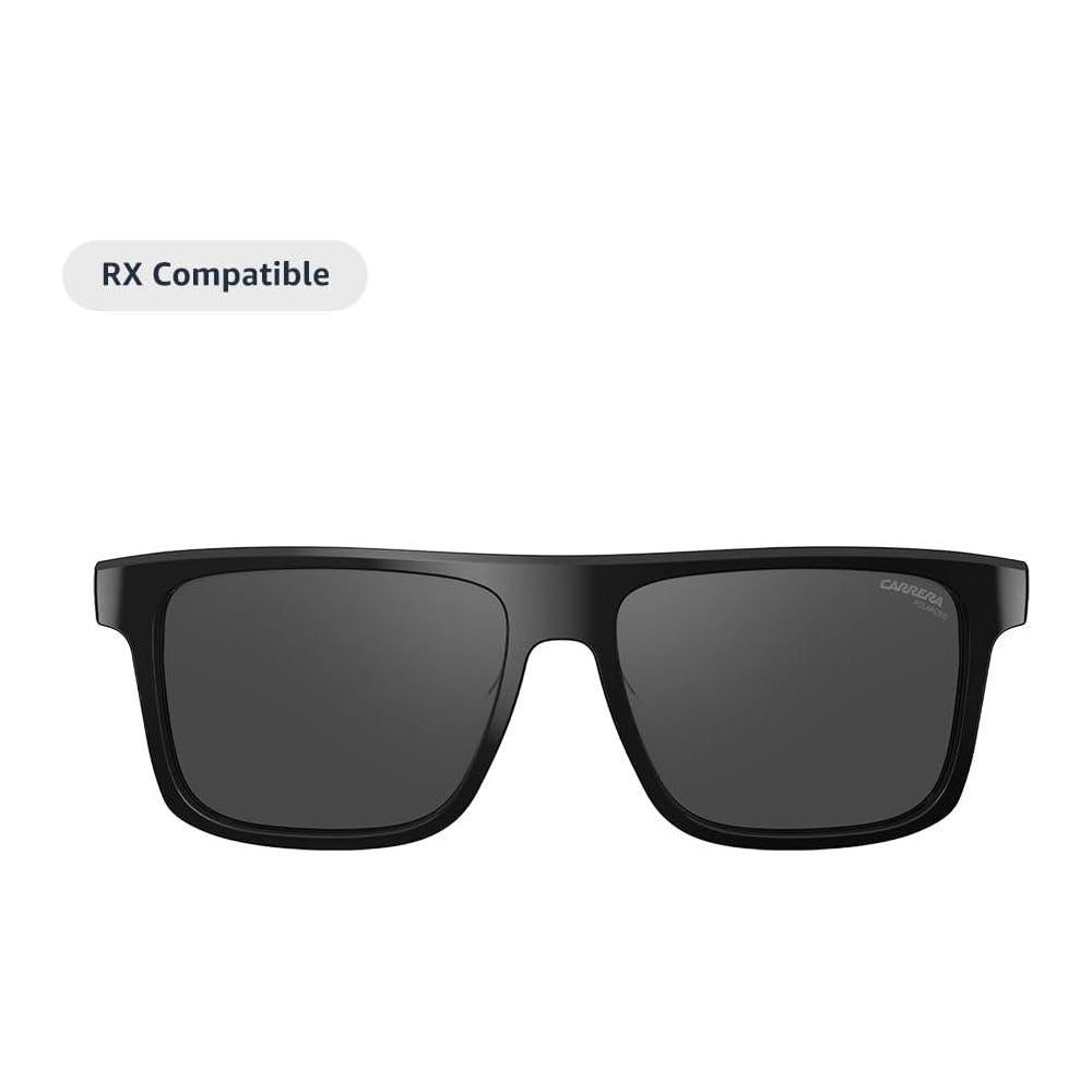 Carrera Smart Glasses with Alexa | Smart audio glasses | Sprinter black frames with polarized sunglass lenses | Square