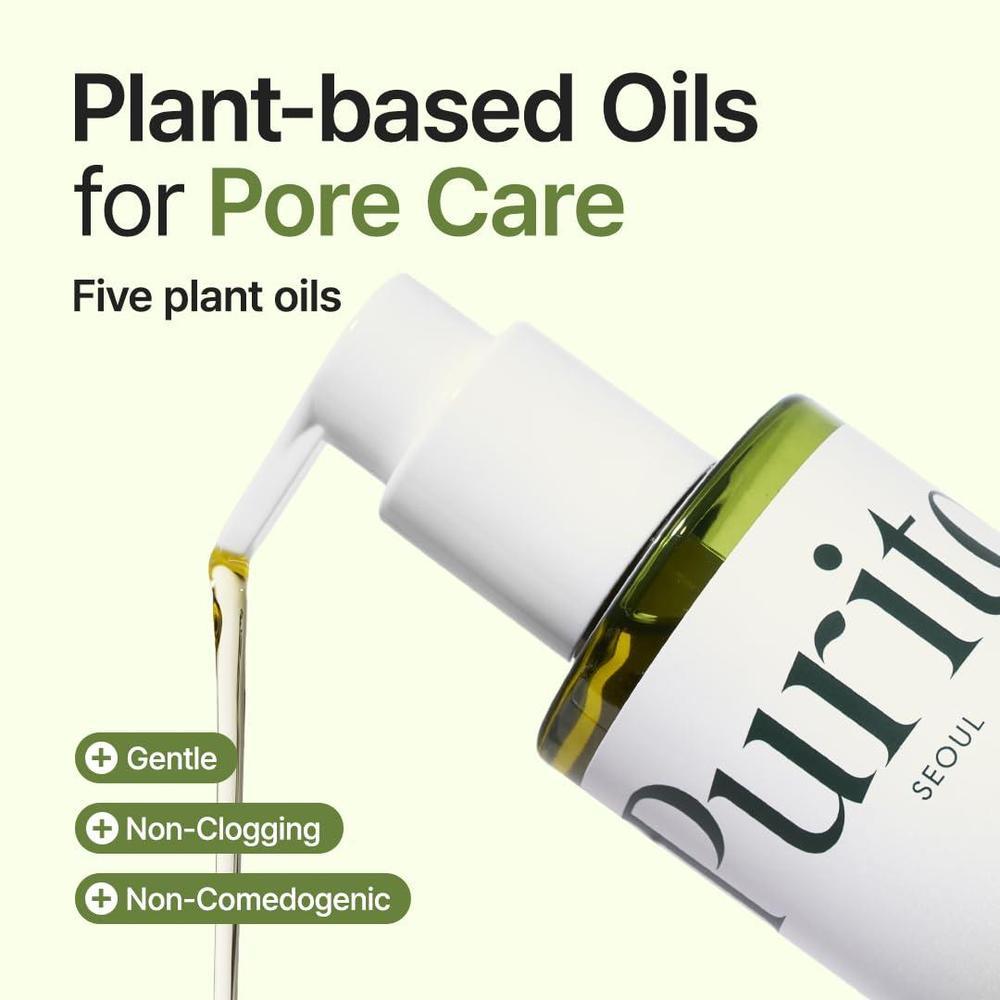 PURITO From Green Cleansing Oil: Removedor de Maquillaje Vegano y Sin Fragancia para Cara y Ojos