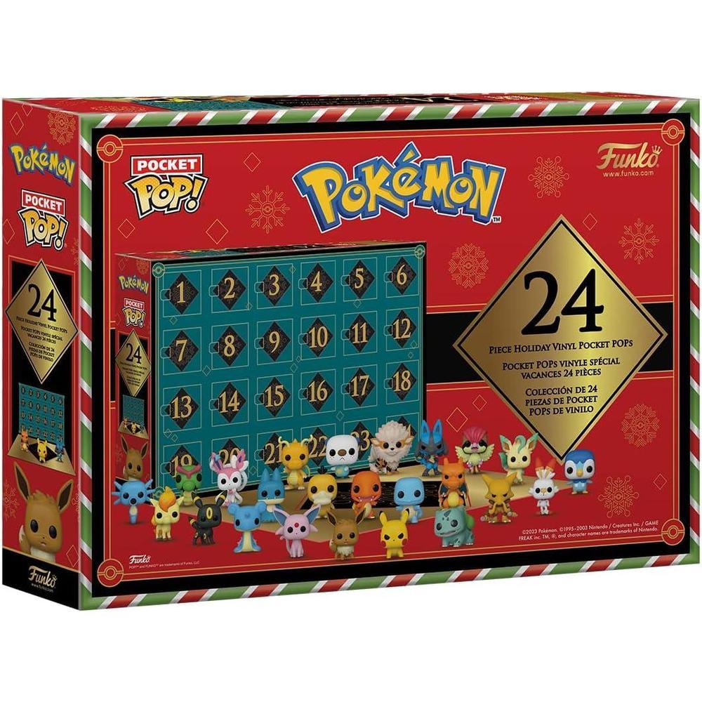 Calendario de Adviento Funko Pop! Pokémon: 24 Sorprendentes Figuras de Vinilo Coleccionables para Fiestas