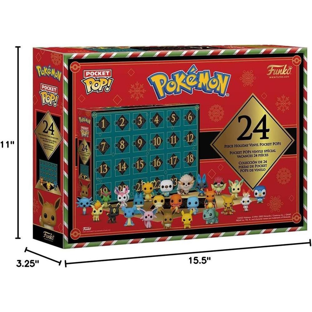 Calendario de Adviento Funko Pop! Pokémon: 24 Sorprendentes Figuras de Vinilo Coleccionables para Fiestas