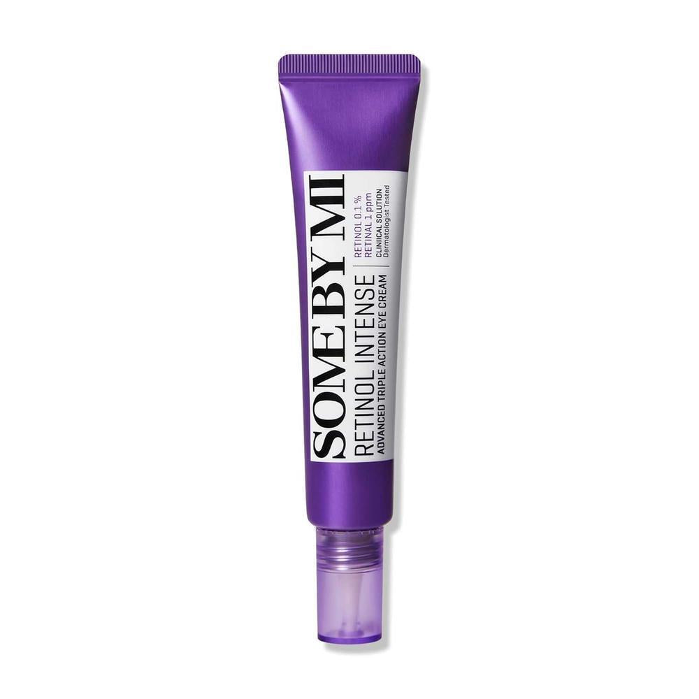 SOME BY MI Crema de ojos con retinol intensa de triple acción avanzada – 1.01Oz, 30ml – Crema coreana de retinol para debajo de los ojos antienvejecimiento para líneas finas – Ilumina las ojeras y