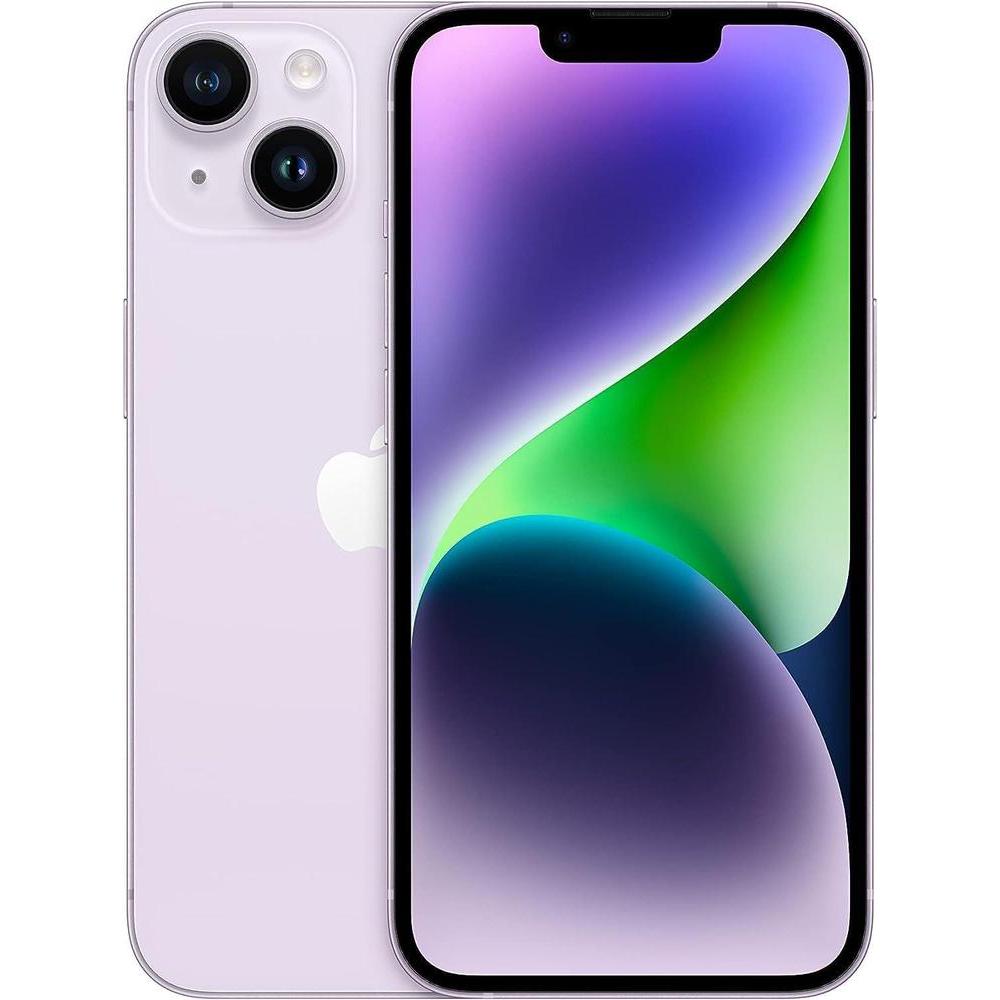 Apple iPhone 14, 128GB, Purple - Unlocked (Renewed)