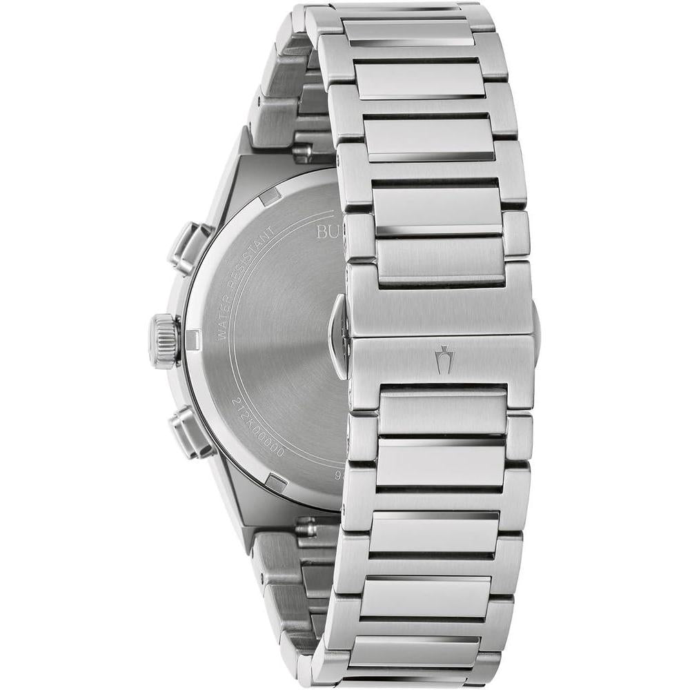 Bulova Modern Millenia Reloj de Pulsera para hombre, cronógrafo, acero inoxidable, calendario día/fecha y cristal abovedado