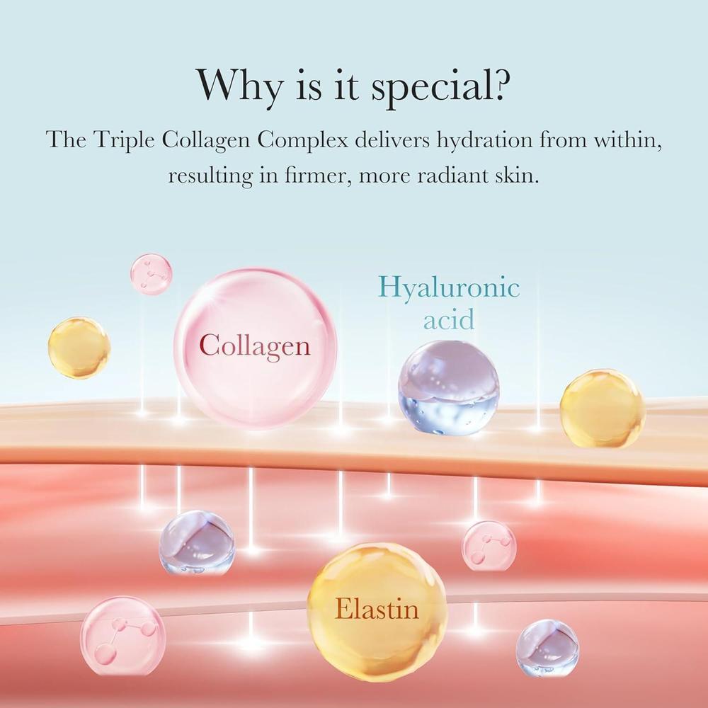Medicube Crema de Colágeno Triple: Hidratante y Reafirmante con Ácido Hialurónico y Manteca de Karité. Cuidado Coreano