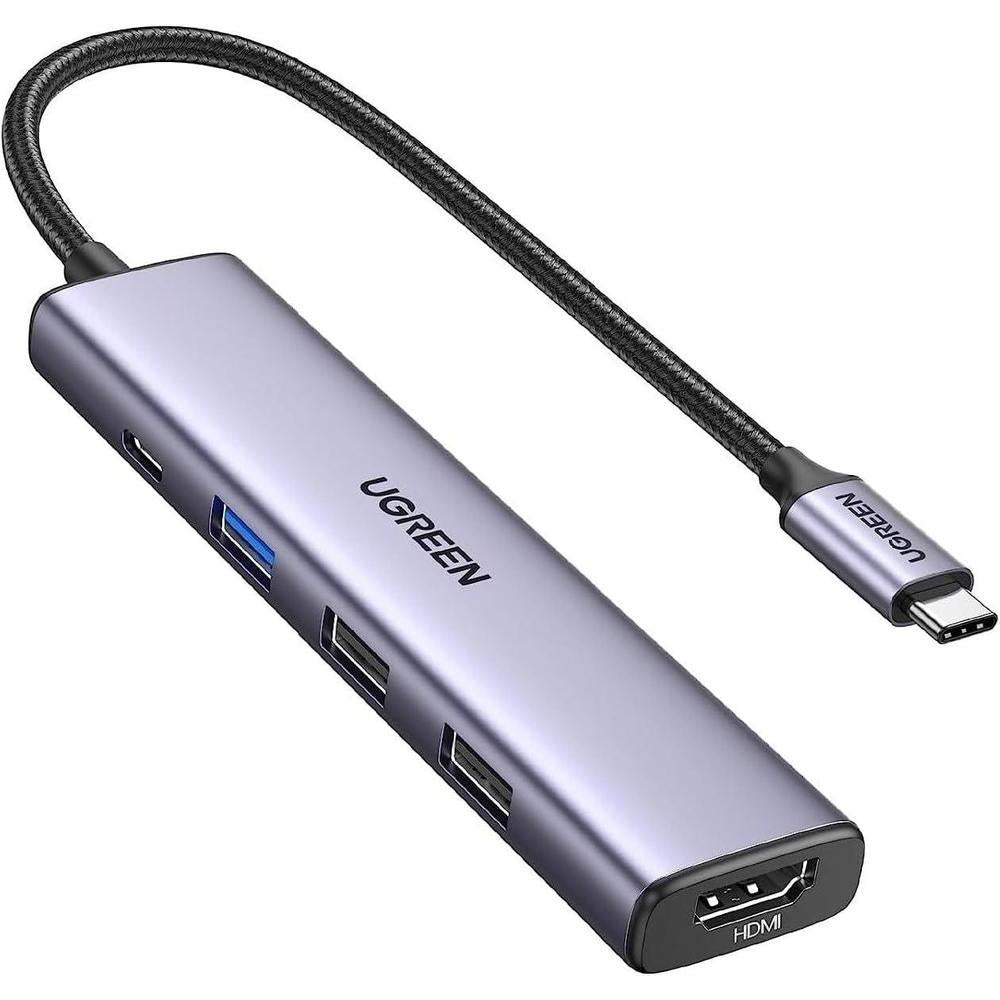 UGREEN Revodok 105 USB C Hub 5 in 1 Multiport Adapter 4K HDMI, 100W Power Delivery, 3 USB-A Data Ports, USB C Dongle for MacBook Pro/Air, iPad Pro, iMac, iPhone 15 Pro/Pro Max, XPS, Thinkpad