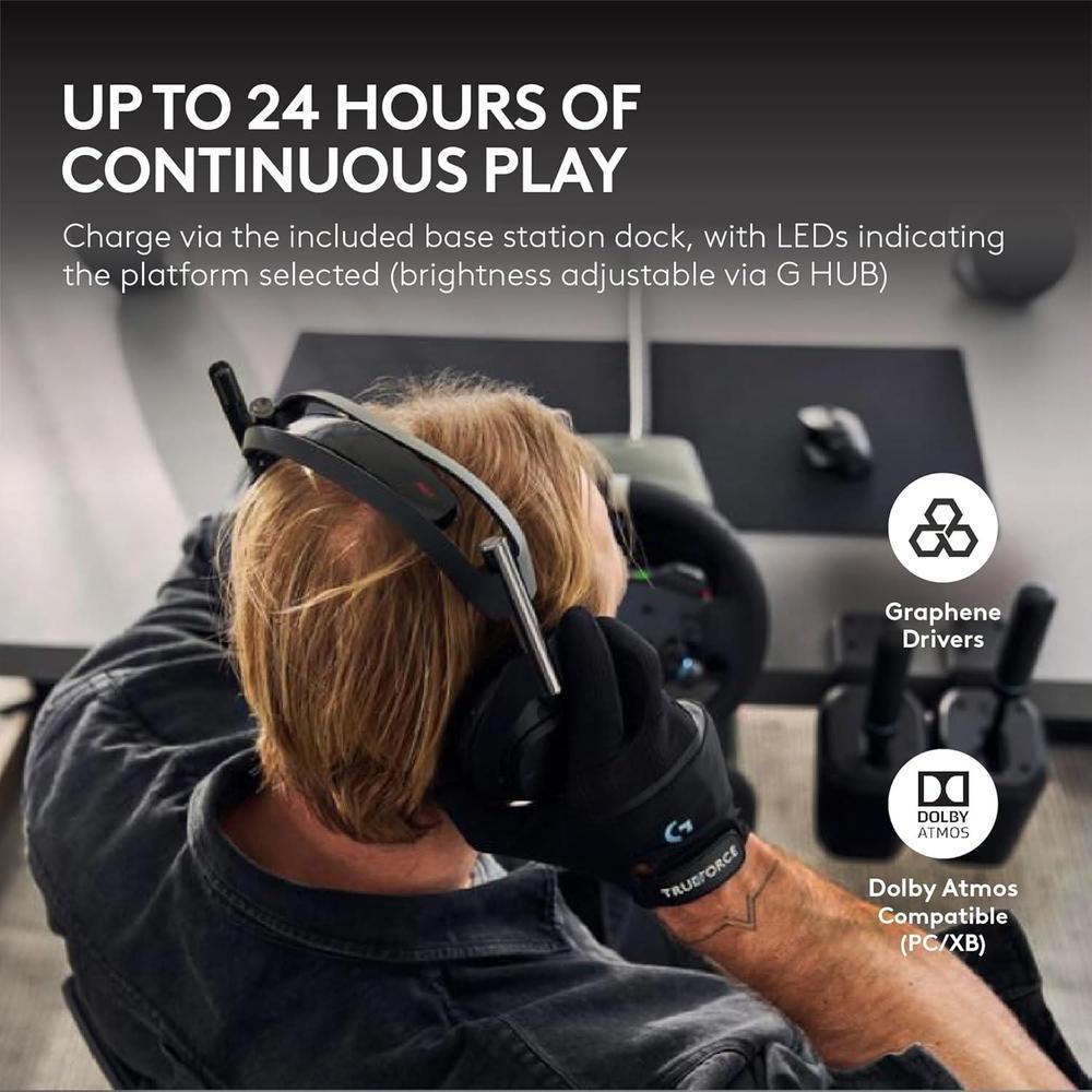 Logitech G Astro A50 X Auriculares Gaming Inalámbricos Multi-Plataforma con Base para PS5/Xbox/PC