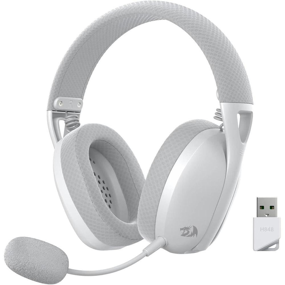 Redragon H848 BT Wireless Gaming Headset - Lightweight - 7.1 Surround Sound - 40MM Drivers - Detachable Microphone - Multi Platforms for PC, PS5/4/3, Switch, Mobile