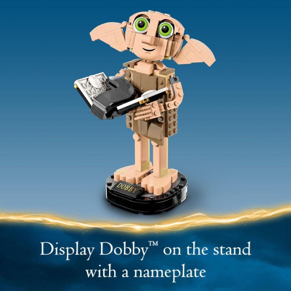 LEGO Juguete de construcción y exhibición de Dobby el Elfo Doméstico de Harry Potter, personaje de franquicia para regalo