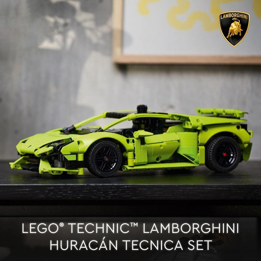LEGO Technic Lamborghini Huracán Tecnica, kit para jóvenes aficionados a la ingeniería y coleccionistas de autos deportivos