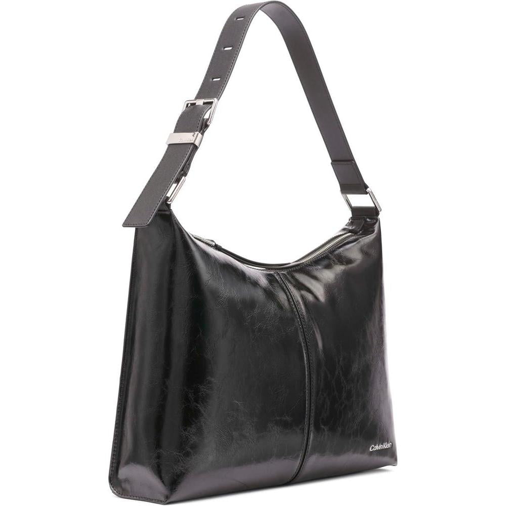 Bolso de hombro Hobo Calvin Klein Max con cierre de cremallera superior, diseño elegante y funcional para mujer