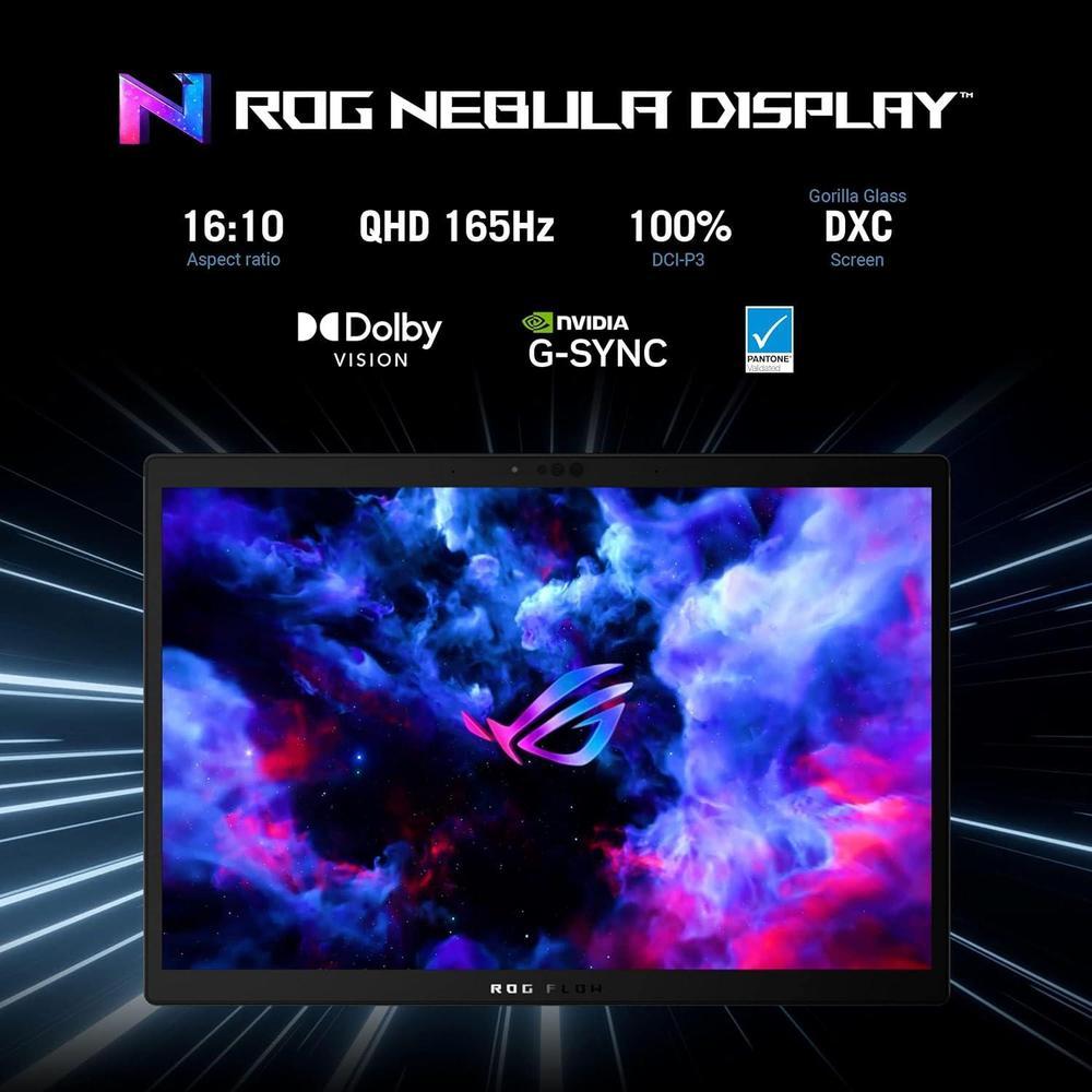ASUS ROG Flow Z13 (2023) Tablet Portátil Para Juegos, Pantalla 13.4" 16:10 QHD 165Hz, GeForce RTX 4050, Intel Core i9, 16GB RAM, 1TB SSD, Wi-Fi 6E, Windows 11