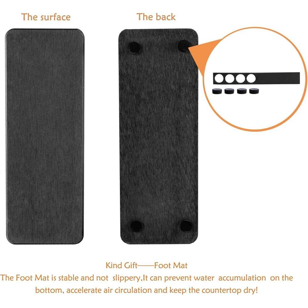 Bandejas de Baño de Diatomeas, Piedra Absorbente, Porta Jabón y Cosméticos para Cocina y Baño, 2 Piezas