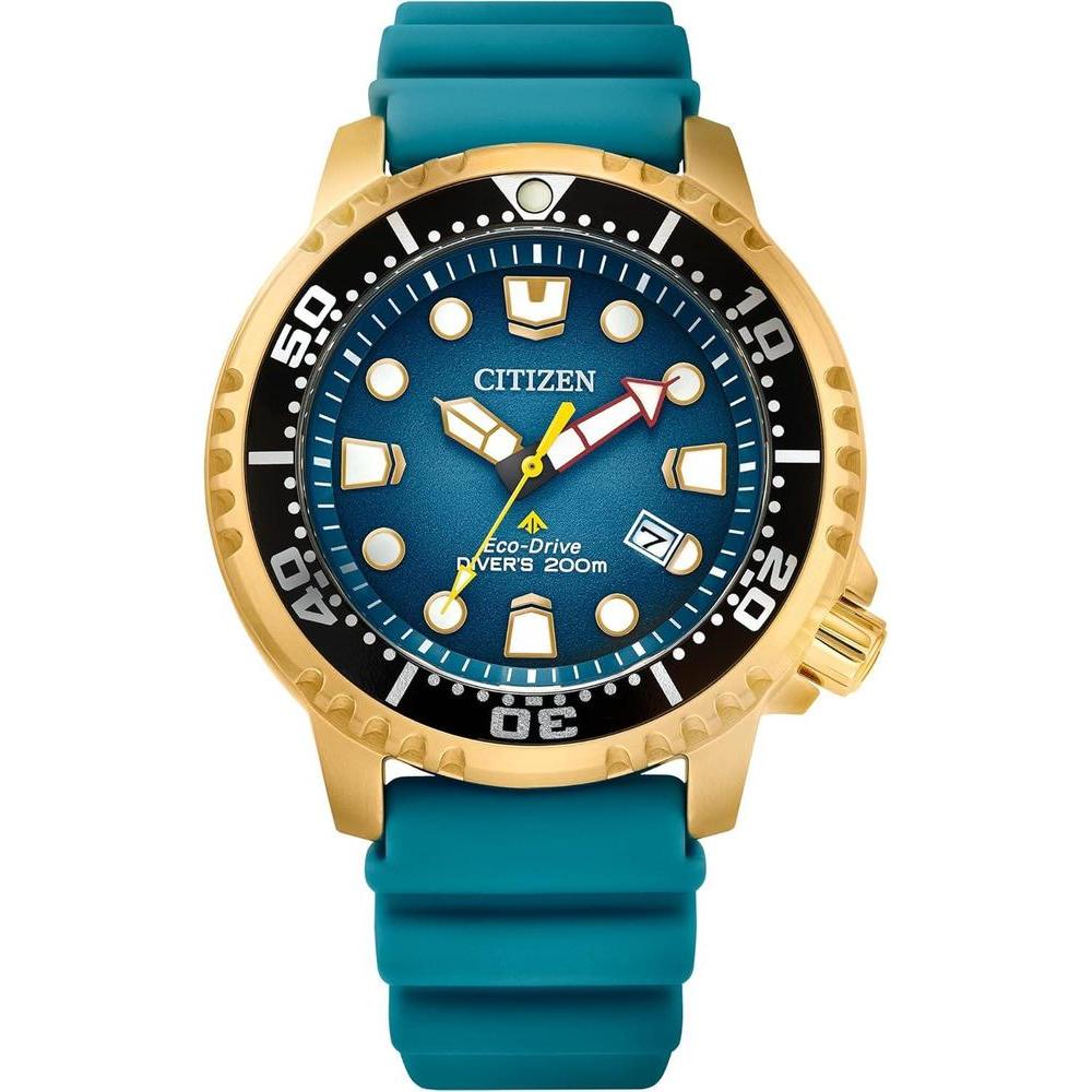 Citizen Promaster Dive Eco-Drive Watch, 3-Hand Date, ISO Certified, Luminous Hands and Markers, Rotating Bezel