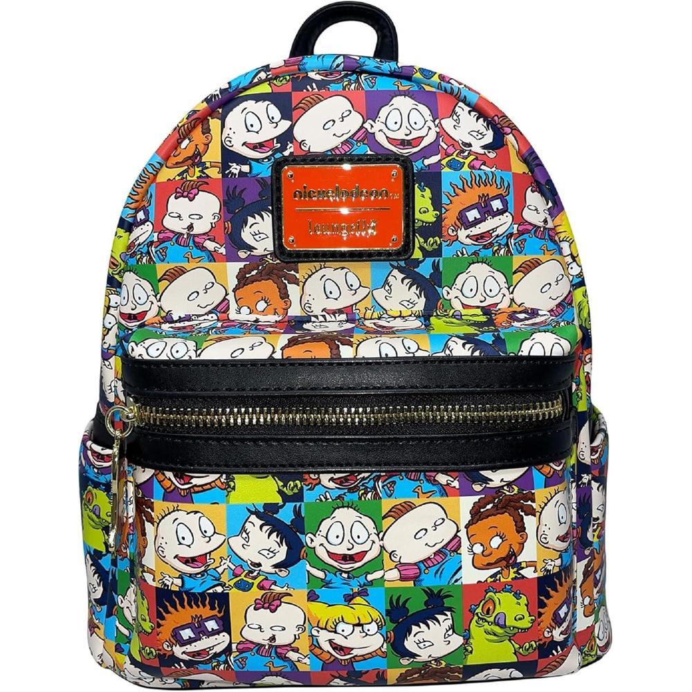 Loungefly The Rugrats Allover Print Nickelodeon Womens Double Strap Shoulder Bag Purse