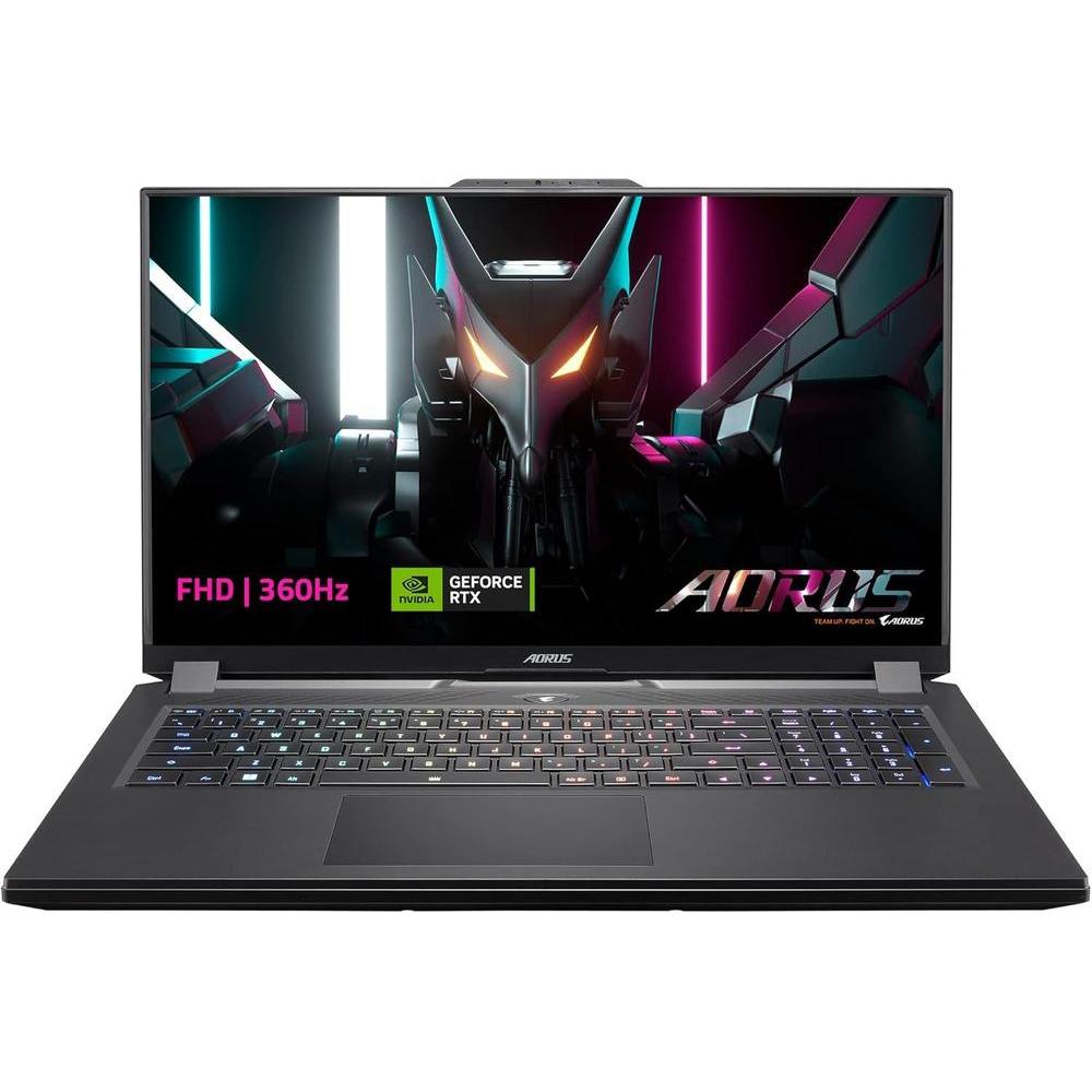 GIGABYTE AORUS 7: 17.3" FHD 1920x1080 360Hz, NVIDIA GeForce RTX 4060 Laptop GPU 8GB GDDR6, Intel Core i5-12500H, 16GB DDR4 RAM, 512GB SSD, Win11 Home (AORUS 7 9KF-E3US513SH), Black