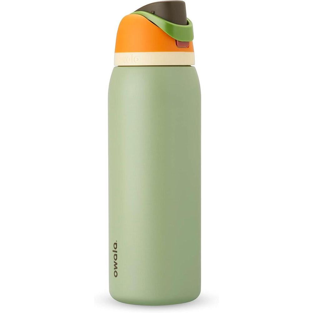 Owala FreeSip Insulated Stainless Steel Water Bottle with Straw for Sports, Travel, and School BPA-Free Sports Water Bottle, 40 oz, Camo Cool