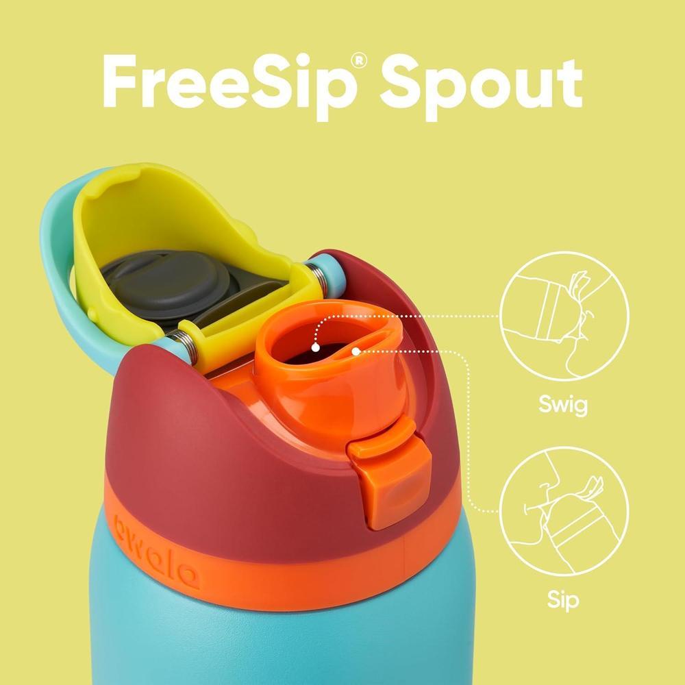 Owala Botella de Agua Acero Inoxidable Aislada FreeSip con Pajita, Libre de BPA, Ideal para Deportes y Viajes