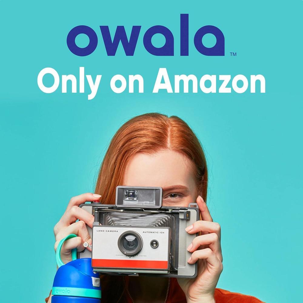 Owala Botella de Agua Acero Inoxidable Aislada FreeSip con Pajita, Libre de BPA, Ideal para Deportes y Viajes