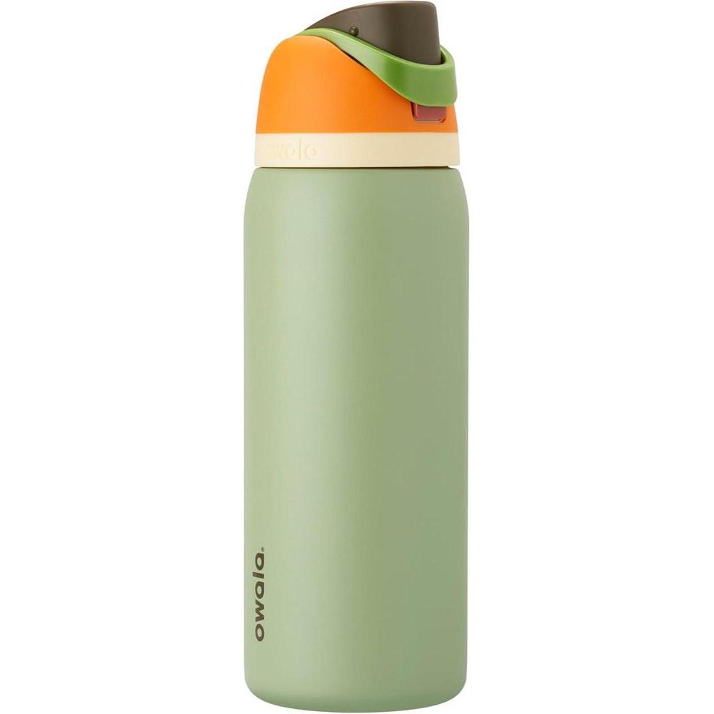 Owala FreeSip Insulated Stainless Steel Water Bottle with Straw, BPA-Free Sports Water Bottle, Great for Travel, 32 Oz, Camo Cool