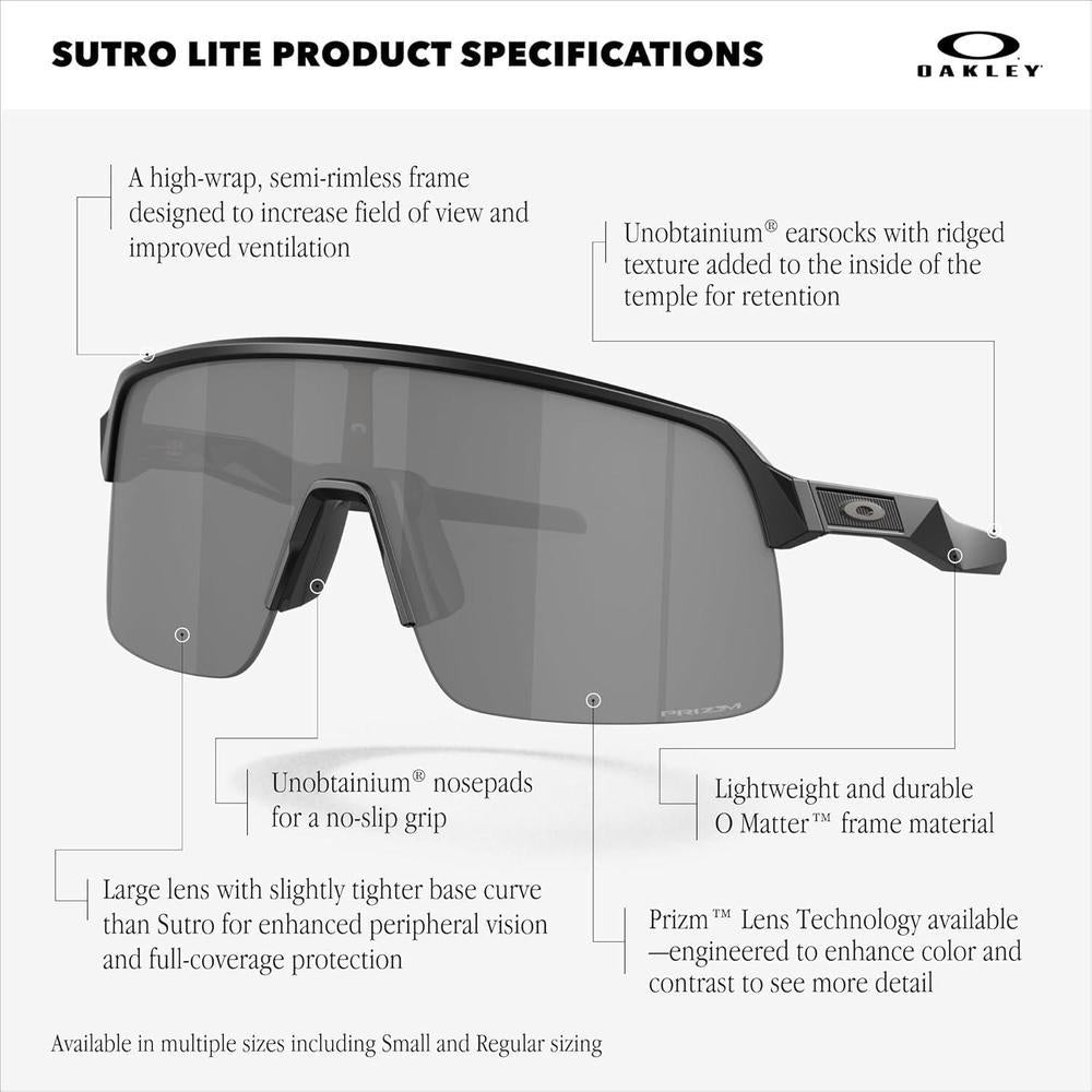 Gafas de sol Oakley Oo9463 Sutro Lite rectangulares para hombre con diseño ligero y resistente para todas tus actividades