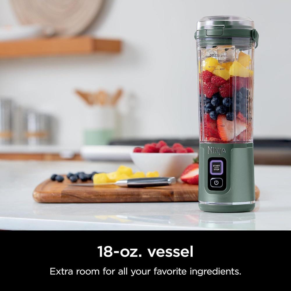 Ninja BC151EM Licuadora portátil inalámbrica, ideal para batidos, con tapa a prueba de fugas y recargable USB-C
