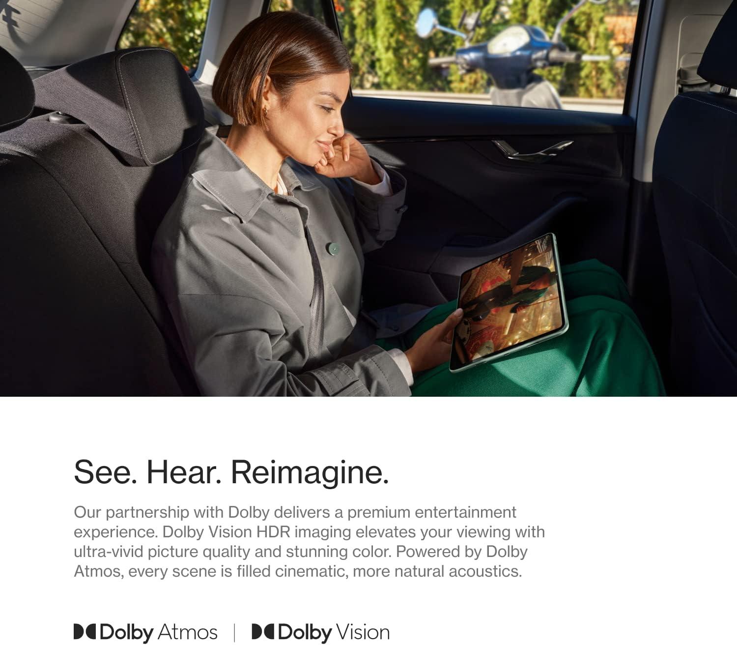 OnePlus Pad Pantalla LCD de 11.61 pulgadas, 8 GB de RAM, 128 GB de almacenamiento, MediaTek Dimensity 9000, Android 13.1, frecuencia de actualización de 144 HZ, Dolby Vision Atmos, Wi-Fi con tableta celular para compartir datos