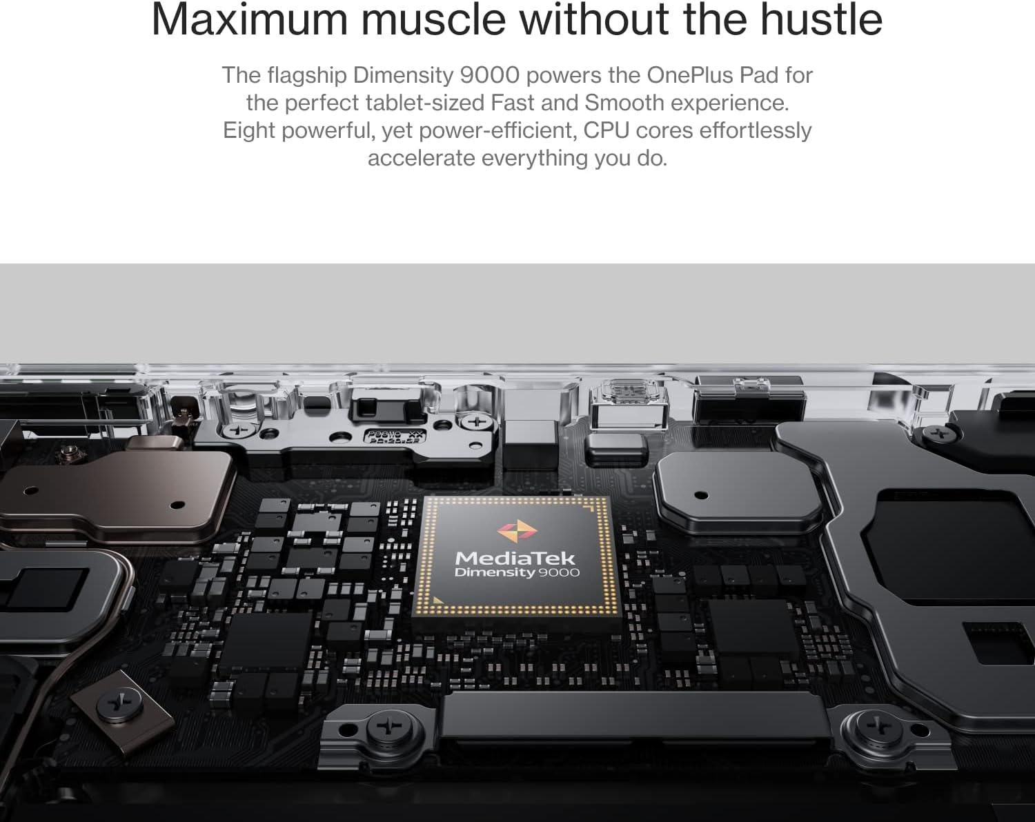 OnePlus Pad Pantalla LCD de 11.61 pulgadas, 8 GB de RAM, 128 GB de almacenamiento, MediaTek Dimensity 9000, Android 13.1, frecuencia de actualización de 144 HZ, Dolby Vision Atmos, Wi-Fi con tableta celular para compartir datos