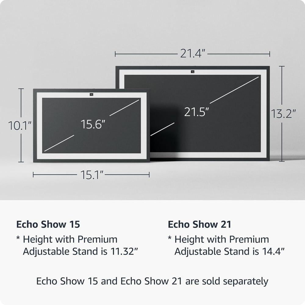 Amazon Echo Show 15 - Pantalla inteligente HD de 15.6″ con Alexa para organización y entretenimiento en el hogar