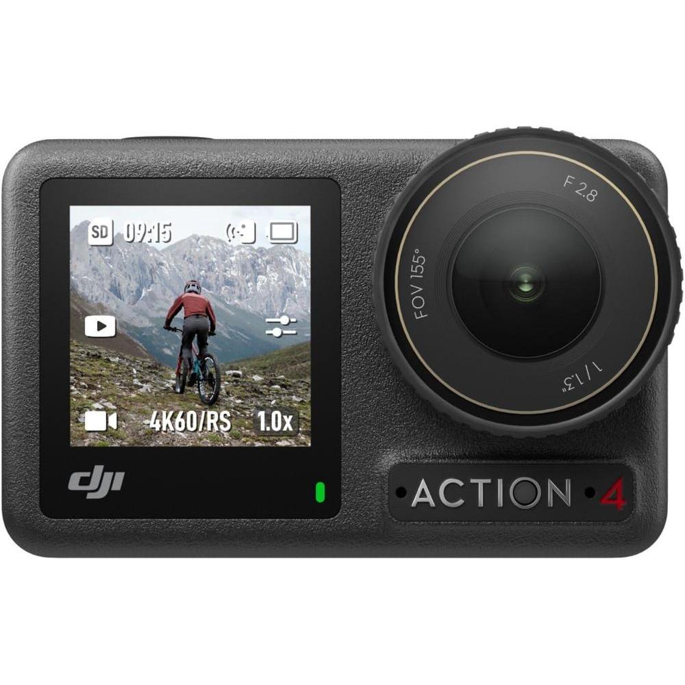 DJI Osmo Action 4 Standard Combo, 4K/120fps Waterproof Action Camera with a 1/1.3-Inch Sensor, Stunning Low-Light Imaging,10-bit & D-Log M Color Performance, Long-Lasting 160 Mins, Outdoor Camera