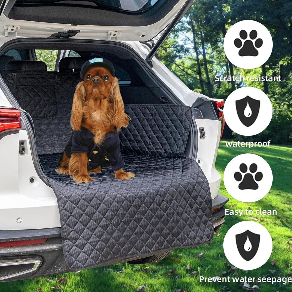 Funda impermeable y antideslizante para asiento de automóvil, adaptable a SUVs, sedanes y furgonetas, con protector de solapa