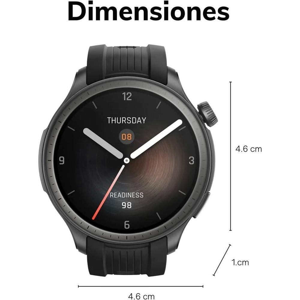 Amazfit Balance Smartwatch 4.6 cm con análisis corporal y de salud, GPS, Alexa, Bluetooth, duración de batería de 14 días