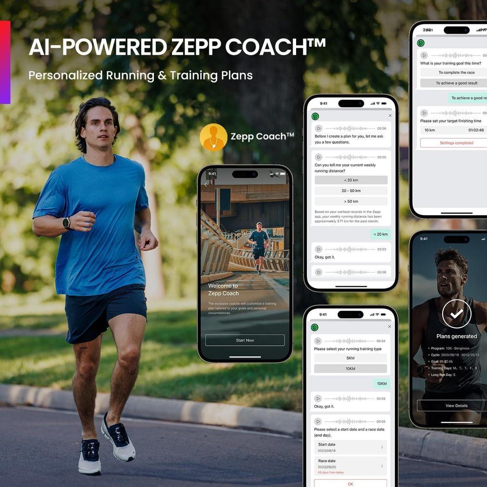Amazfit Balance Smartwatch 4.6 cm con análisis corporal y de salud, GPS, Alexa, Bluetooth, duración de batería de 14 días