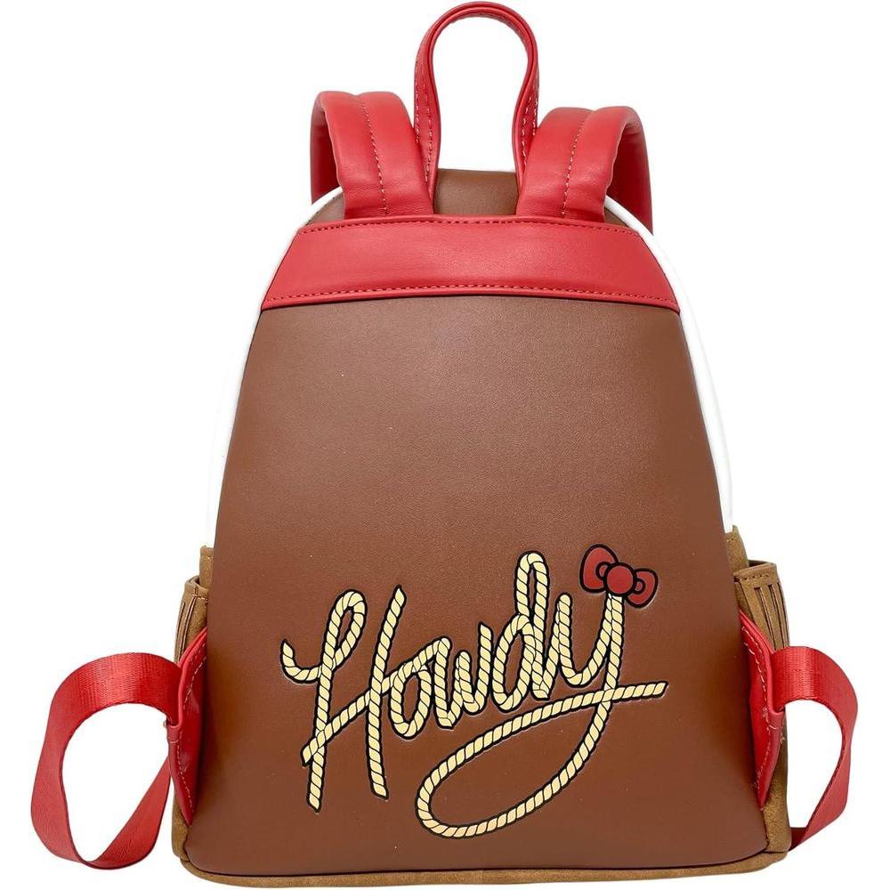 Loungefly Sanrio Hello Kitty Western Cosplay - Bolso de hombro con doble correa