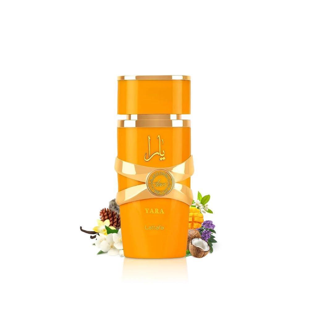 Lattafa Yara Tous - Fragancia de larga duración para mujer, aroma tropical, afrutado, floral y vainilla